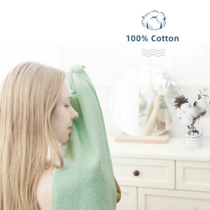 BISTOW 100% Cotton Green Smart Bath Towel 27.6x55.1 inches, Super Soft and Absorbent - Perfect for Hotels, Travel, Bathrooms, Spa, and Gym - Biostow