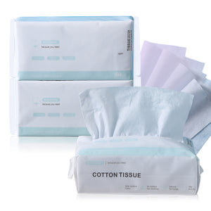 BISTOW Smart Cotton Tissue, 100% Cotton, Dry Baby Wipes,Dry and Wet Use, 3 Pack 240 Count - Biostow