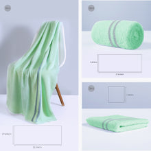 Load image into Gallery viewer, BISTOW Green Smart towels set, 100% Cotton, Super Soft and Absorbent - Perfect for Hotels, Travel, Bathrooms, Spa, and Gym, 6 piece - Biostow
