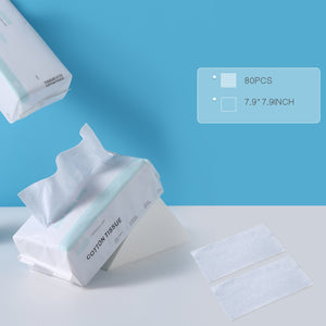 BISTOW Smart Cotton Tissue, 100% Cotton, Dry Baby Wipes,Dry and Wet Use, 3 Pack 240 Count - Biostow