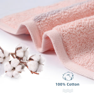 BISTOW 100% Cotton Pink Smart Bath Towel 27.6x55.1 inches, Super Soft and Absorbent - Perfect for Hotels, Travel, Bathrooms, Spa, and Gym - Biostow