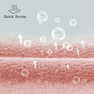BISTOW 100% Cotton Pink Smart Bath Towel 27.6x55.1 inches, Super Soft and Absorbent - Perfect for Hotels, Travel, Bathrooms, Spa, and Gym - Biostow