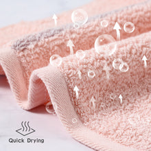 Load image into Gallery viewer, BISTOW 100% Cotton Pink Smart Hand Towel 11.8x27.6 inches, Super Soft and Absorbent - Perfect for Hotels, Travel, Bathrooms, Spa, and Gym - Biostow
