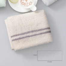 Load image into Gallery viewer, BISTOW 100% Cotton Beige Smart Hand Towel 11.8x27.6 inches, Super Soft and Absorbent - Perfect for Hotels, Travel, Bathrooms, Spa, and Gym - Biostow
